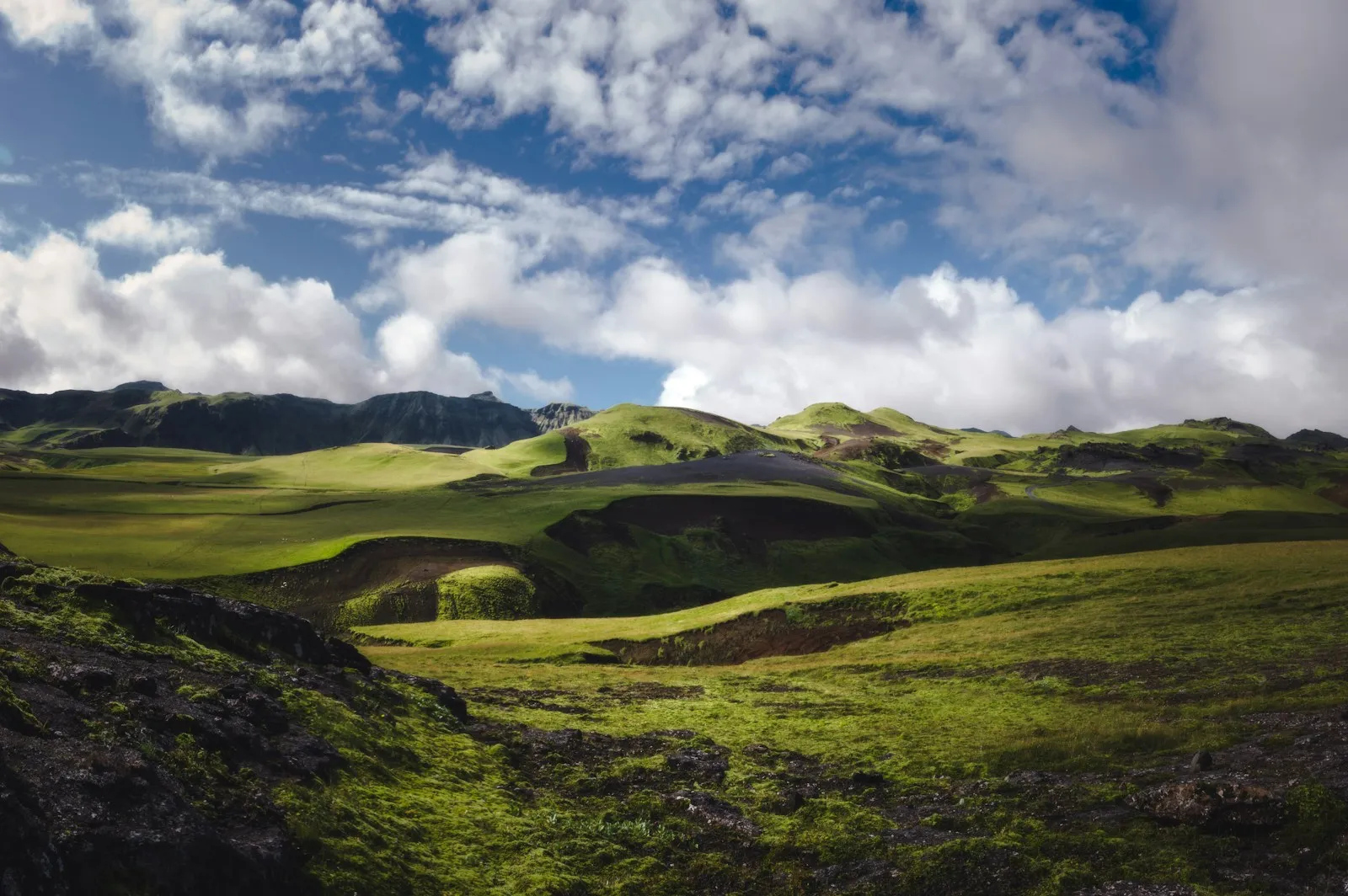 A mountain landscape
