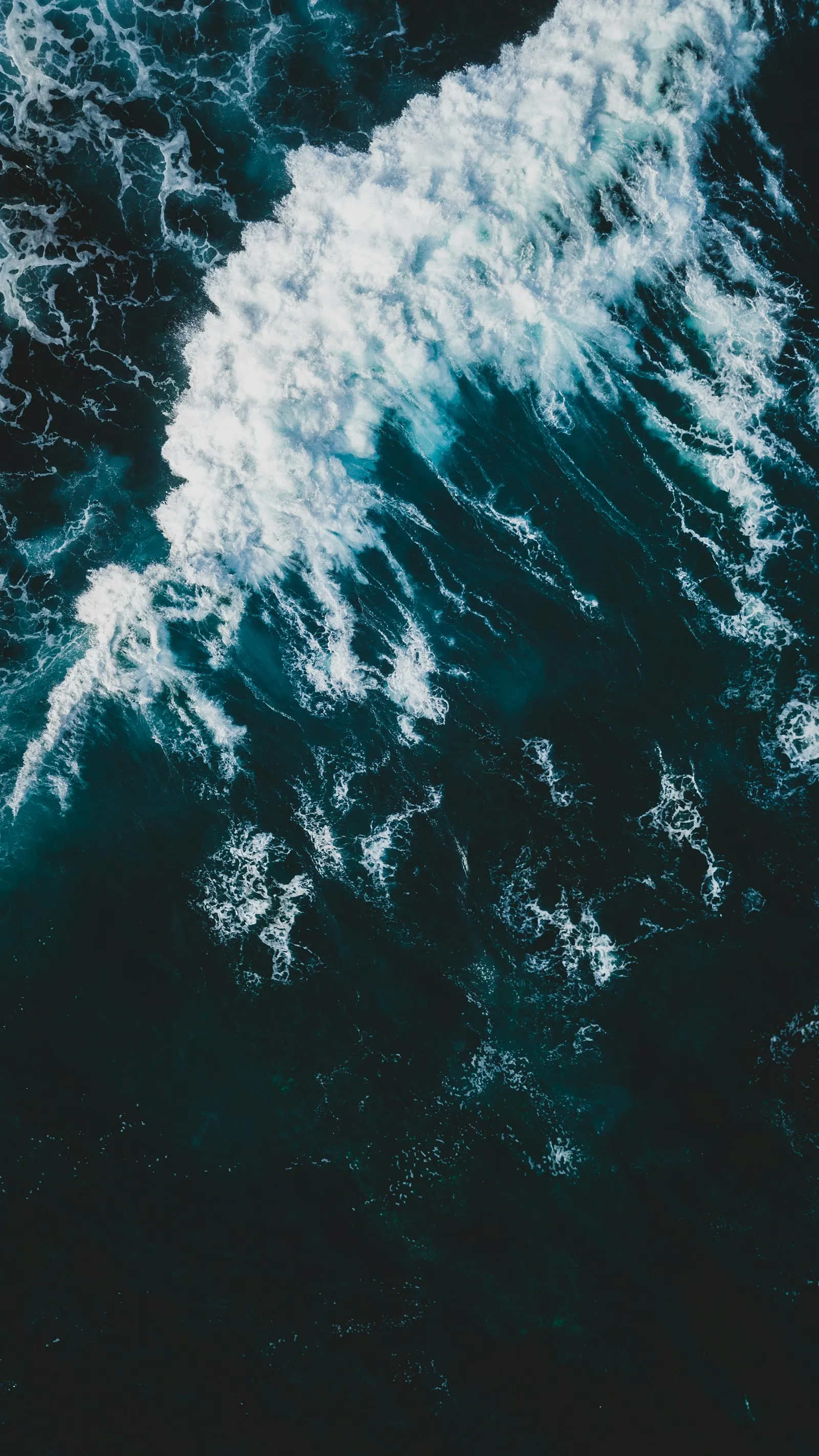 Ocean waves along the coast
